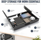 Menkxi 22 x 14 in Under Desk Drawer,Slide out Storage Organizer Heavy Duty - Image 2