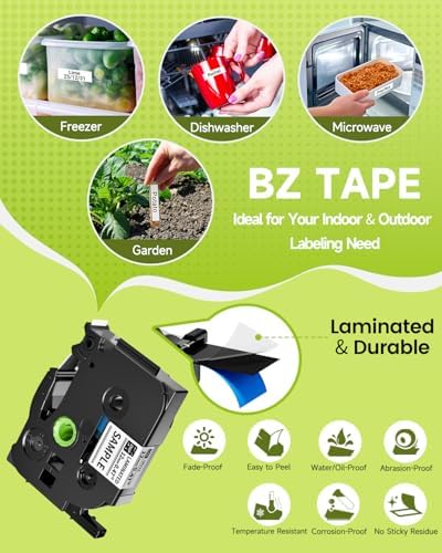 Vixic Label Maker, Label Maker Waterproof Labels, H1100 Keyboard Labeler - Image 4