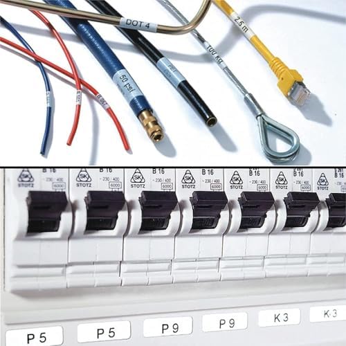 Compatible Label Tape Replacememt M21-750-427 Cartridge Ribbon 3/4 Inches Wire Cable Labels Translucent Tape,Work with BMP21-PLUS/LAB M210 M211 Self Laminating -14' Length 0.75" Widt-4 Roll - Image 7