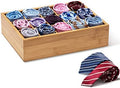 GOBAM Bamboo Closet Drawer Divider - Storage Organizer with 15 Compartments, Drawer Organizer, Storage Box for Belts, Ties, Bras, Briefs, Socks & Jewelry - Natural by GOBAM