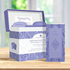 Designer Greetings Greeting Card Organizer Box with Dividers and Calendar, Decorative Lavender Damask Pattern (9.5” x 7.25” x 6”, Holds Up to 75 Greeting Cards), purple - large (711-00005-0000) - Image 3