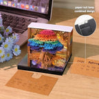 3d Calendar 2027,Hand Tear DIY Art 3d Calendar,Perfect Combination Of Artistic And Practical Design With Lights,Suitable For Note Taking,Decorative Ornaments,Holiday Gifts (colorful) - Image 3