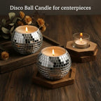 12 PCS Disco Ball Candle Holder, 6.6x4.9cm Disco Ball Party Decorations Multifunctional Discos Flower Vase for Wedding Centerpieces,Birthday,Office,Bedroom Decor - Image 5