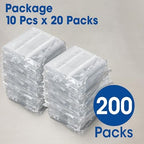 200 Pcs Horizontal Badge Holders, Extra Thick ID Card Name Tag Badge Holder with Resealable Zip, Waterproof ID Badge Holder - Image 6