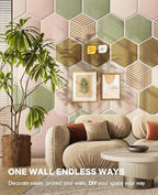 Hexagon Cork Bulletin Board Tiles, Felt Pin Board - Image 6