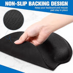 Yunsailing 8 Pcs Ergonomic Mouse Pad and Keyboard with Wrist Support Set - Image 4