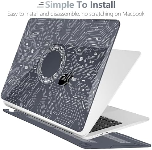 Batianda AstroGrid Case for MacBook Air 13.6" M2-M5 Chip, Circuit Board - Image 6