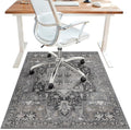 36"x48" Office Chair Mat for Hardwood Floor, Non-Slip Washable Black by BESBLEE