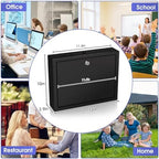 MaxGear Drop Box with Lock and Slot, Metal Suggestion Box, Wall Mounted - Image 5