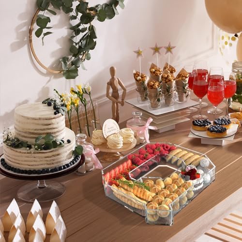 13.8" Acrylic Letter Charcuterie Tray,Fillable Alphabet Box (Letter Q) - Image 6