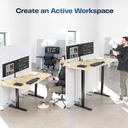 VIVO Light Wood 60 x 30 in Standing Desk, DESK-KIT-0B6C - Image 4