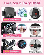 VANMASS【85+LBS Strongest Suction & Military-Grade Ultimate Car Phone Mount【Patent & Safety Certs】 Cell Phone Holder for Dash Windshield Vent for iPhone 17 Pro Max Automobile Interior Sets, Light Pink - Image 6
