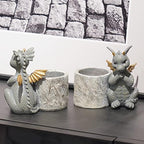 Guichifun Dragon Pen Holders Home Décor Set of 2 - Image 6