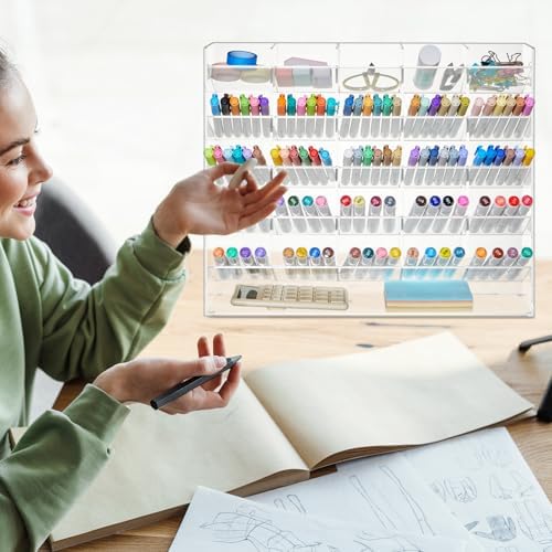 MotiMind Acrylic Pen and Marker Organizer for 300 Markers - Image 6