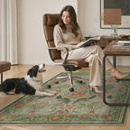 36"x60" Office Chair Mat for Hardwood Floor, Non-Slip Washable Sage Green - Image 7