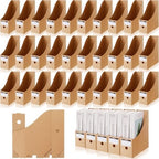 Geyee 50 Pcs Cardboard Magazine Holder Magazine File Holder, Brown by Geyee