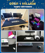 KTRIO Oversized Gaming Mouse Pad Desk Mat for Gamer, 47.3" x 23.6", Black - Image 6