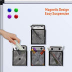 Crtiin 20pcs Magnetic Pen Pencil Holder Stainless Steel Pen Basket, Black - Image 4