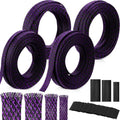 Tatuo 151 ft Braided Cable Sleeve Expandable Wire Sheathing(Purple) by Tatuo