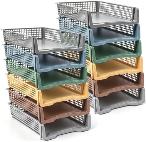 Geetery Turn in Trays Classroom, Cottage Color, Set of 12 by Geetery