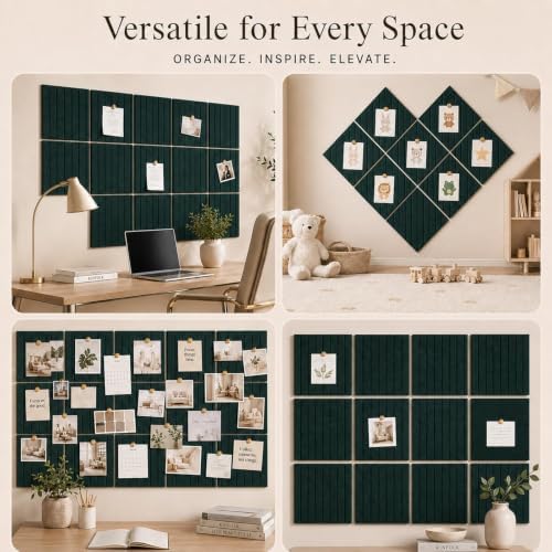 Stripe Felt Bulletin Board Tiles, Cork Board Alternative 48 x 36 in - Image 6