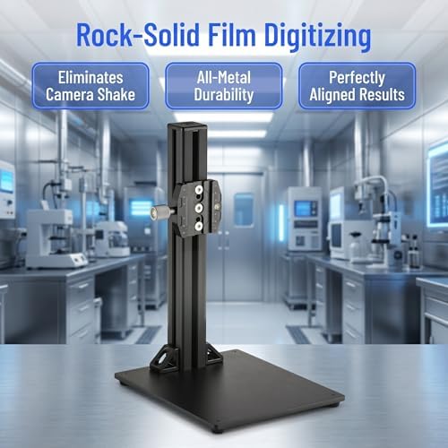 Copy Macro Stand, Film Digitization Scanning Stand, with Camera Quick-Release Plate-Adjustable Height, Column Height 450mm, for DSLR Macro Shoot, Animation Rostrum - Image 4