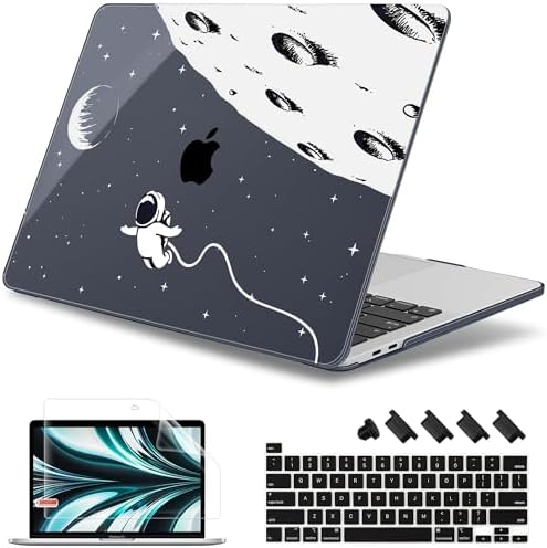 May Chen Compatible with MacBook Pro 16 inch with Touch Bar & Touch ID 2020 2019 Release Model A2141, Plastic Hard Shell Case with Keyboard Cover Skin and Screen Protector, Astronaut Flight by MayChen