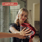 CAMPANELLI Loopy Microfiber Cleaning Cloths - Gray/Red, 3 Pack - Image 2