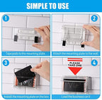 Crtiin 6 Pcs Outdoor Business Card Holder Waterproof Acrylic Wall Mount - Image 5