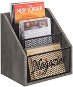 YINMIT 3 Tier Magazine Rack, Stepped Magazine Holder Floor for Home Storage by YINMIT