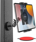 Magnetic Tablet Holder Fridge [Powerful Magnet & Flexible & Durable] Gym White Board Metal Rack iPad Mount with Magnet Base for 4-13" Tablet & Phones, iPad Pro/Air/Mini, GalaxyTab, iPhone by YOOZ
