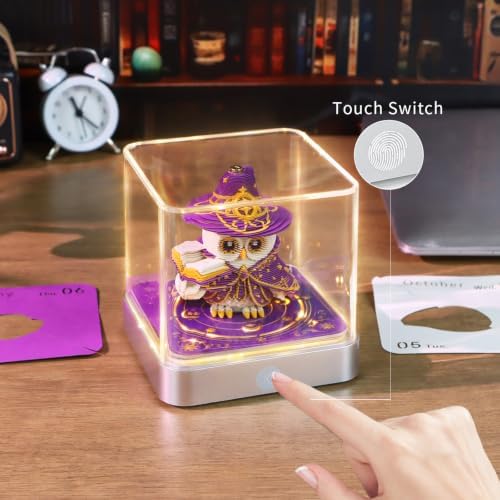 3D Memo Pad Time Piece Calendar 2027, 3D Tear-Off Art Desk Calendar 2027, Creative 3D Memo Pad Paper Art Tree House DIY Paper Carving Decoration (Magic Summoner) - Image 3