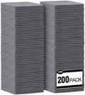 AIDEA Microfiber Cleaning Cloth Grey-200PK, Cleaning Rags 12×12" by AIDEAHOME