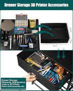 AHOWPD 3D Printer Table with Filament Storage and Drawer Organzier - Image 3