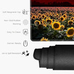 XXXL Mouse Pad Gaming 48x24 Extra Large Mousepad Huge Full Desk Mat Oversized Desk Pad Sunflower Sunset Marble Mouse Mat Giant Computer Mat for Protector Desktop - Image 3