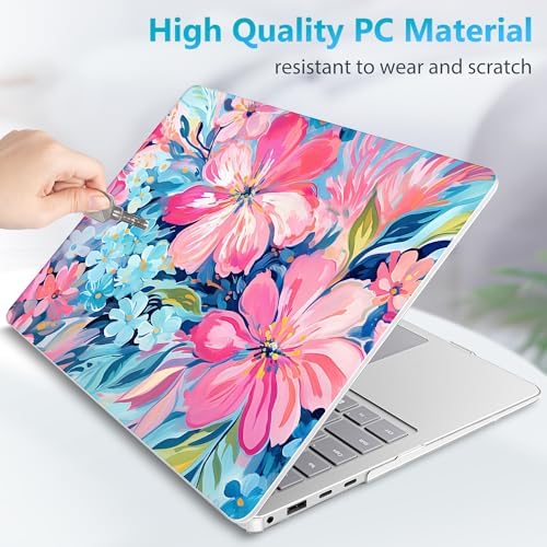 Mektron Case for 13.8" Microsoft Surface Laptop 7 Windows 11 AI PC 2024 Surface Laptop 13.8 Inch Cover Fits Model 2036, Keyboard Cover +Screen Protector +Dust Plugs,Hand-Painted Flowers - Image 6