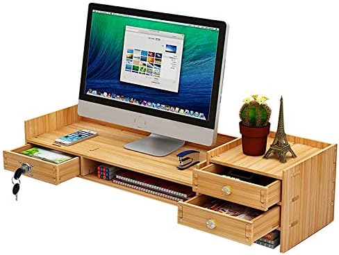 Gdrasuya10 Desk Drawer Organizers And Accessories Office Wood Desk Organizers W/Lock File Storage Computer Desktop Tray Diy Office Desk Organizer by Gdrasuya10