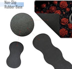 TGFEWYTJYJ Extended Gaming Mouse Pad,Memory Foam Ergonomic Keyboard Mouse Wrist Rest Support Set,Large Desk Mat with Stitched Edges,Non-Slip Base Mousepad Home Office,Tiger Rose Flowers - Image 3
