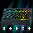 Redragon K515 PRO Shiva RGB Wireless Membrane Gaming Keyboard, 98 Keys Mechanical-Feel Keyboard w/Smooth Linear Switch, On-Board Macro & Multimedia Keys, Detachable Wrist Rest, Software Supported - Image 2