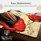 Pimpernel Poppy de Villeneuve Placemats - Gold, Set of 4 - Image 6