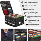 ENGPOW Large Fireproof Document Box with Lock＆Multi Pockets, 19"x16"x11" - Image 2