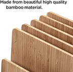 MobileVision Bamboo Multi Device Organizer for Smartphones, Tablets and Laptops, 5 Slots - Image 4