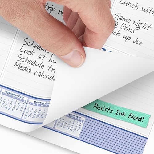 AT-A-GLANCE 2027 Desk Pad Calendar, Monthly Desk Wall Planner, 24" x 19", Blue/Gray (SW2300027) - Image 3