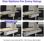 Ascrono Original Under Desk Cable Management Tray, White, 40.6" - Image 4