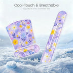 Ospelelf Mouse Pad with Wrist Rest and Ergonomic Gel Keyboard Hand Wrist, Support for Typing Gaming, Relieve Wrist Pain, Cool & Easy to Clean, for Office, Programmer, Home Computer Use Purple Floral - Image 5