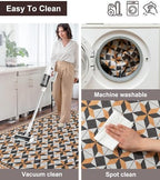 chakme Office Chair Mat for Hardwood Floor, 48"x36" Easy Glide Computer Desk Mat Protector for Rolling Chair Under Desk Rug Nonslip Backing, Machine Wash, (Plaid) - Image 6