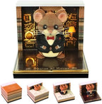 3D Calendar 2027,Time Piece Calendar 2027 With LED Lights,3D Art Calendar Memo Pad,Magical Mouse Desktop Decoration,Tear-Away 3D Paper Art Notepad,Christmas Gift,New Year Gift (Magical Mouse) by WelcomeHOTOYMDS%EF%BC%81