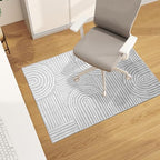 Office Chair Mat for Hardwood Floor, 48"x36" Easy Glide Computer Desk Mat Protector for Rolling Chair Under Desk Rug Nonslip Backing, Machine Wash (Modern) by CHAKME