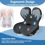 Seat Cushion with Lumbar Support Pillow,Ergonomic Chiar Cushion - Image 2