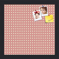 PinPix 12x12 inch Cork Bulletin Board. This Decorative Framed Pin Board Comes with Diamond Pattern in Pink and Beige Design and Satin Black. Ideal for Home, Office Decor or School (PinPix-290) by PinPixBulletinBoards